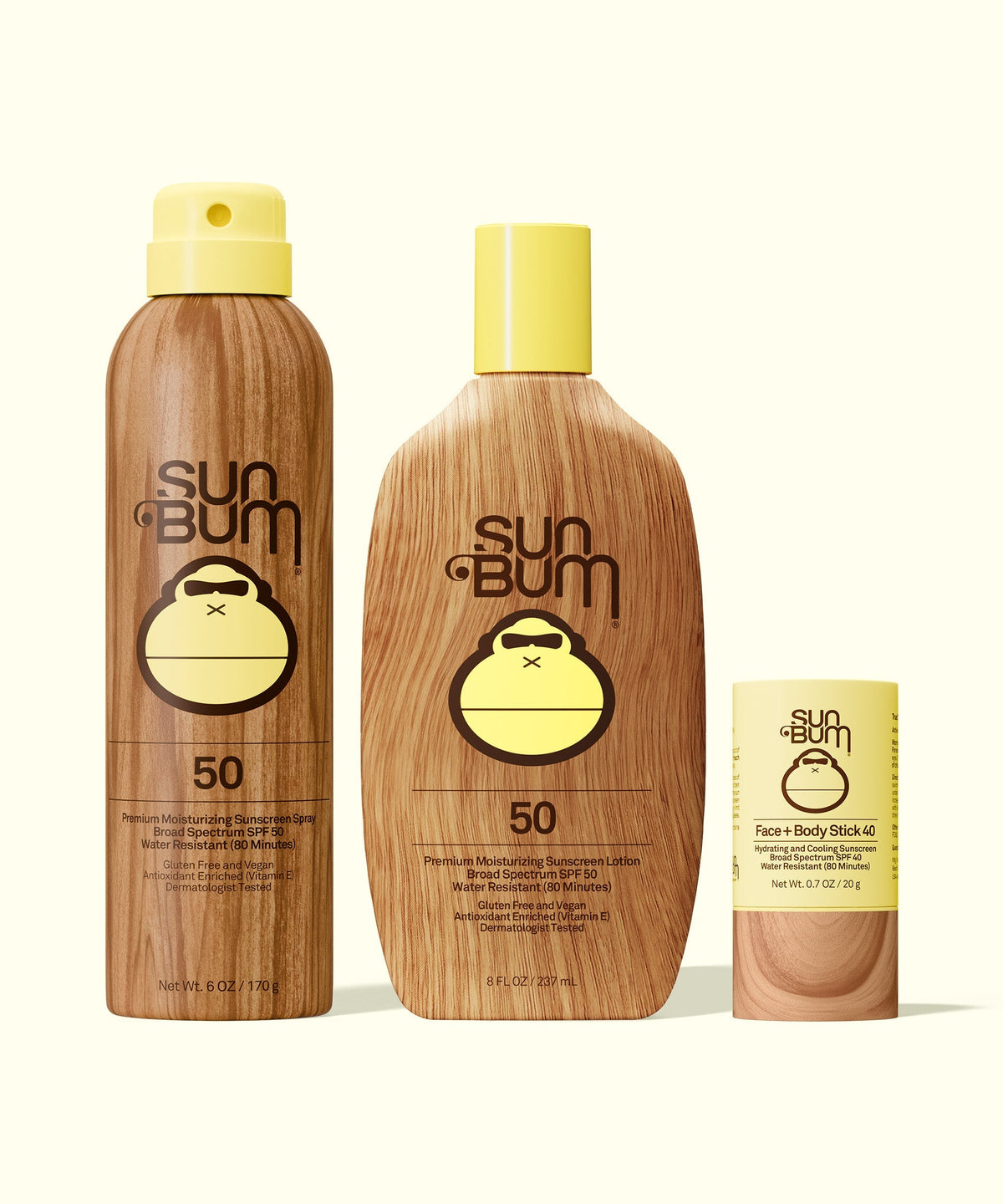SPF 50 Spray + Lotion + Face and Body Stick 40 Bundle Z3